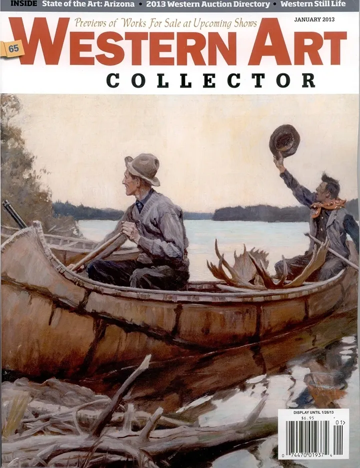 The cover of western art collector.