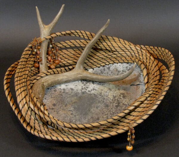 A basket with Twisted Fate and beads.